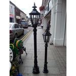 ALUMINIUM LAMP POST WALL MOUNTED AND PILLAR MOUNTED