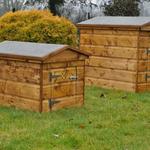 WOODEN DOG KENNELS AND RABBIT HUTCHES